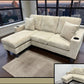 Beige Corduroy 3 Seater Sofa
