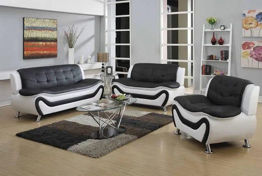Black White Black Sofa