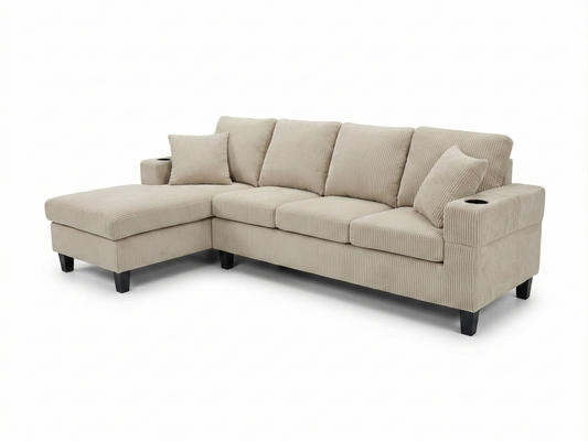 Corduroy 4 Seater Sofa