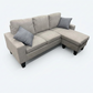 Fabric Beige 3 Seater Sofa