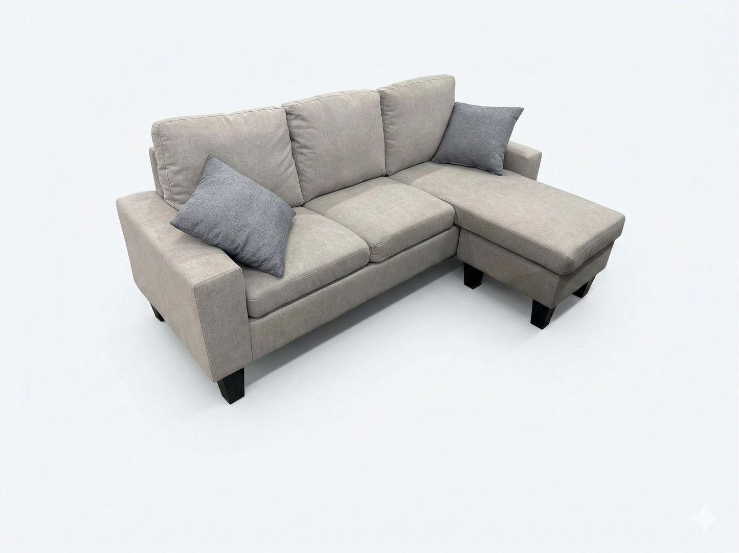 Fabric Beige 3 Seater Sofa