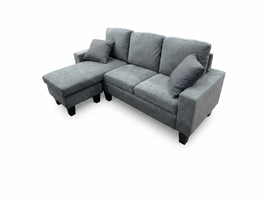 Fabric Grey 3 Seater Sofa