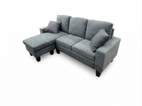 Fabric Grey 3 Seater Sofa