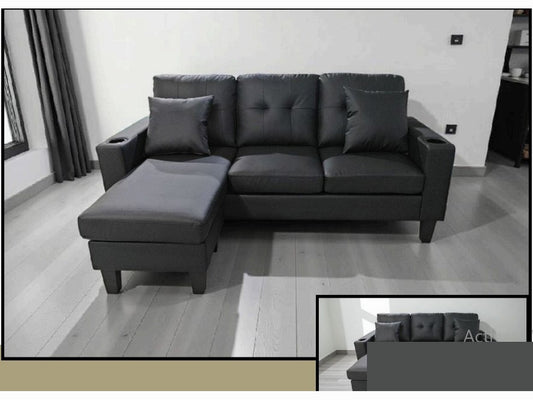 3 Seater Leather PU Sofa