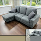 Fabric Grey 3 Seater Sofa